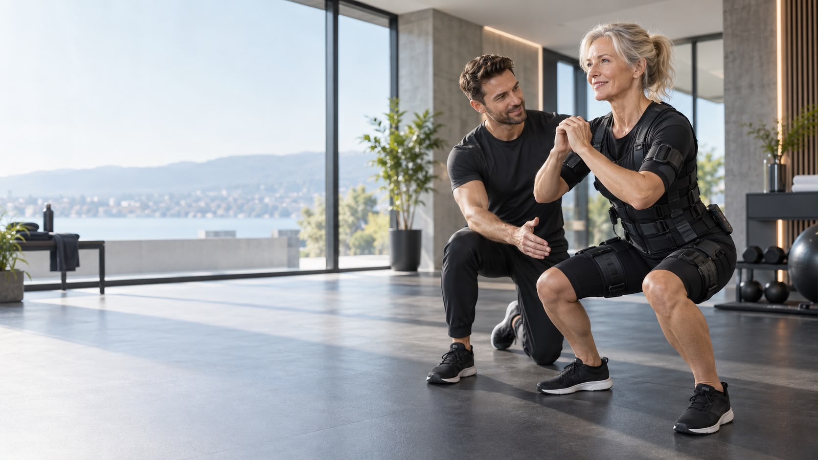 Mobiles EMS-Training im EMS-Anzug zu Hause